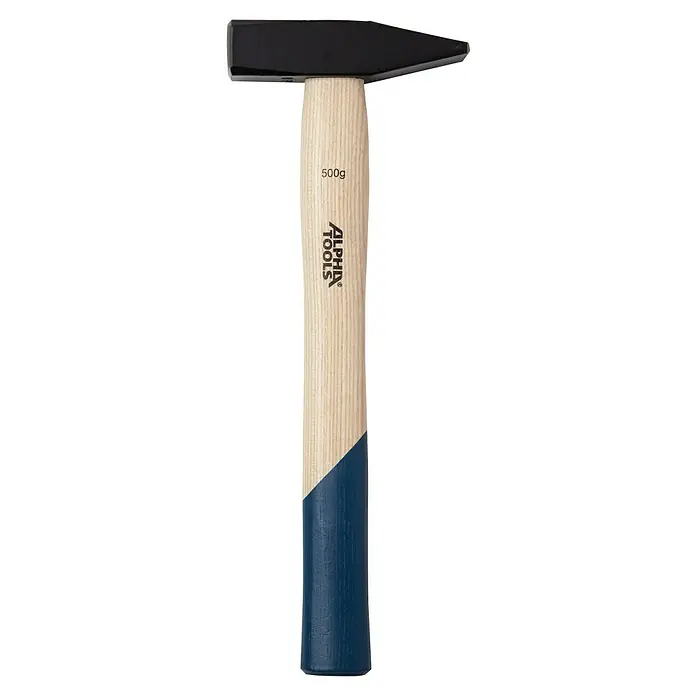 Alpha Tools Schlosserhammer - 500 g, Eschenholz - Ein robust gefertigter Schlosserhammer mit einem Gewicht von 500g, ideal für Handwerker und Heimwerker für diverse Anwendungen.