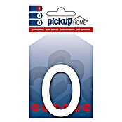 Pickup 3D Home Huisnummer Rio (Hoogte: 6 cm, Motief: 0, Wit, Kunststof, Zelfklevend)