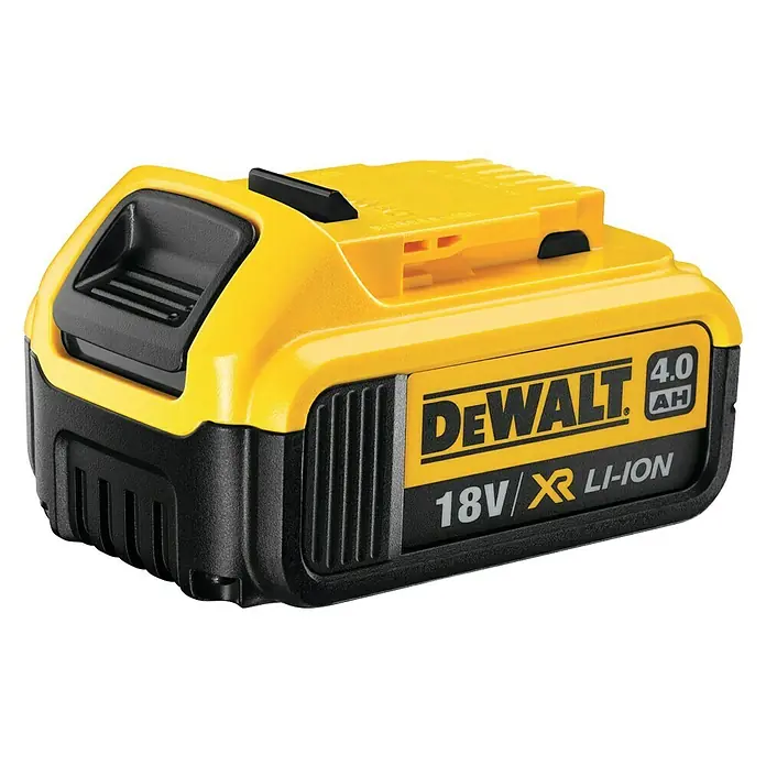 DeWalt XR 18V Akku & Ladegerät DCB115M2 - 18 V, 2 Akkus, 4 Ah, Li-Ionen - Gelber und schwarzer DEWALT 18V XR Li-Ion Akku mit 4,0 Ah für kabellose Elektrowerkzeuge und optimierte Leistung.