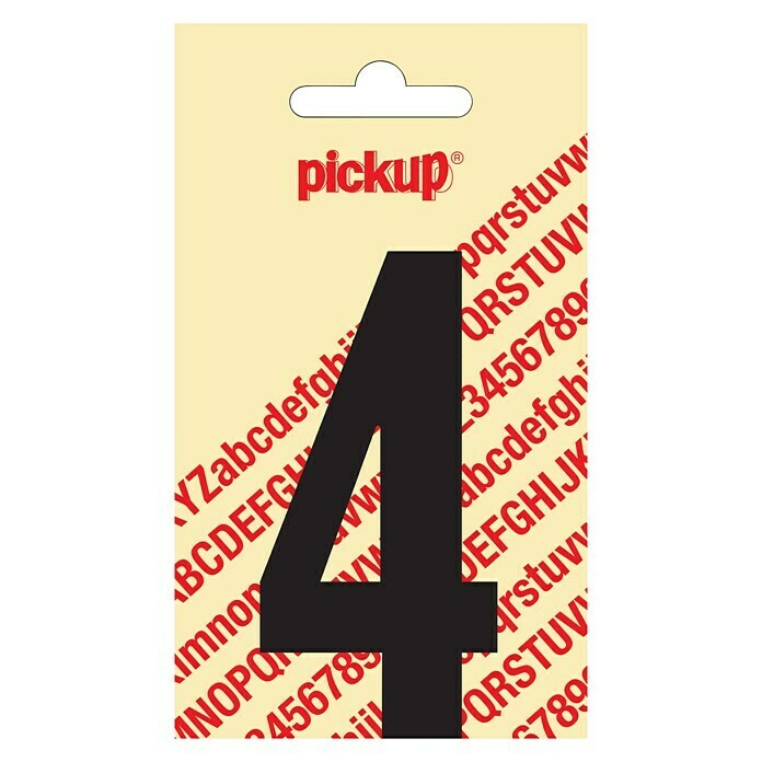 Pickup Sticker (Motief: 4, Zwart, Hoogte: 90 mm)