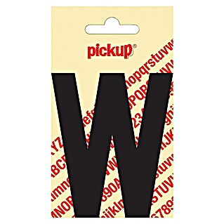 Pickup Naljepnica (Motiv: W, Crne boje, Visina: 90 mm)