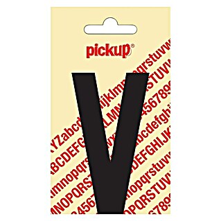 Pickup Etiqueta adhesiva (Motivo: V, Negro, Altura: 90 mm)