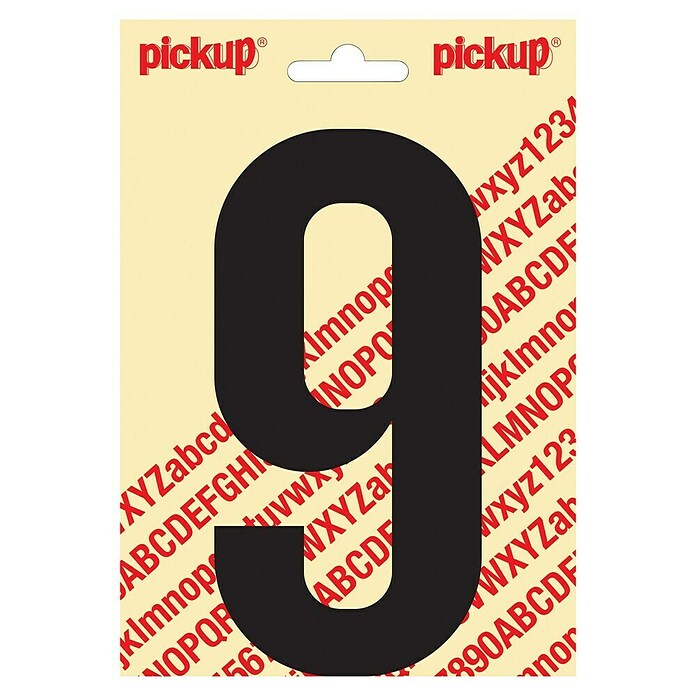 Pickup Sticker (Motief: 9, Zwart, Hoogte: 150 mm)
