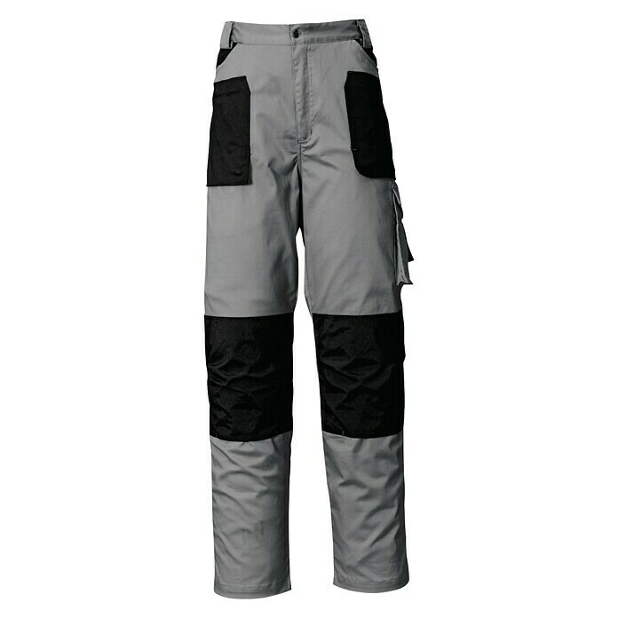 Industrial Starter Pantalones de trabajo Stretch (L, Gris/Negro, Algodón: 97%, Spandex: 3%)