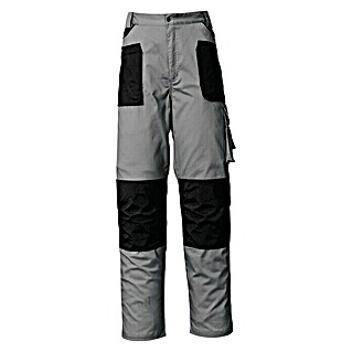 Industrial Starter Pantalones de trabajo Stretch (Algodón: 97%, Spandex: 3%, M, Gris/Negro)