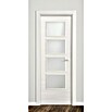 Puerta interior Fresno Eslovenia (82,5 x 203 cm, Apertura: Izquierda, Macizo, Vidriera)
