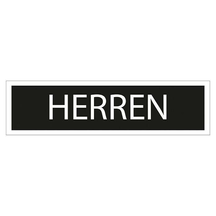 Pickup Aufkleber (Motiv: Herren, Schwarz/Weiß, L x B: 165 x 44 mm)
