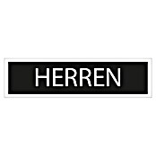 Pickup Aufkleber (Motiv: Herren, Schwarz/Weiß, L x B: 165 x 44 mm)