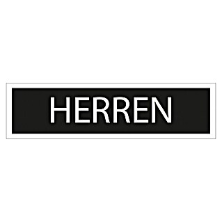Pickup Aufkleber (Motiv: Herren, Schwarz/Weiß, L x B: 165 x 44 mm)