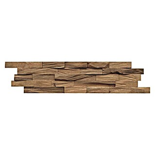 Indo Holzpaneel 3D Wall Beachwood Walnut Natural (Walnuss, 610 x 150 x 10 mm, Anzahl Paneele: 10 Stk., 1,006 m²)