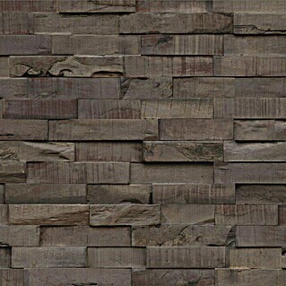 Indo Wandpaneel Indo 3D Wall Slimwood Charred (Hevea, 560 x 200 x 8 mm)