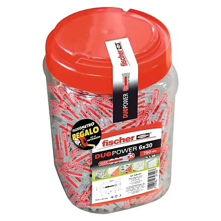 Fischer Duopower Surtido de tacos + flexómetro
