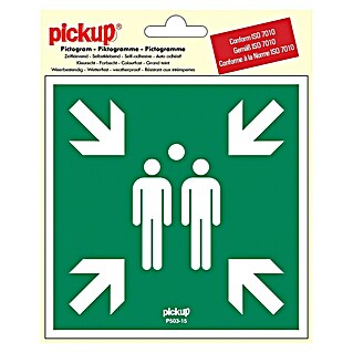 Pickup Etiqueta adhesiva (L x An: 15 x 15 cm, Punto de encuentro)