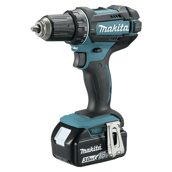 Makita Akku-Bohrschrauber DDF482RFJ18 V, 2 Akkus, 3 Ah, Leerlaufdrehzahl: 0 U/min - 1.900 U/min Front View