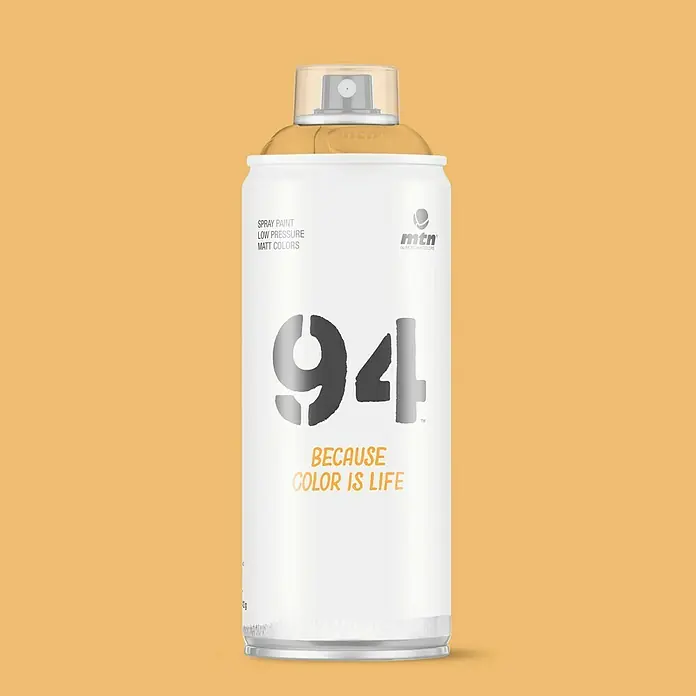 mtn Pintura decorativa en spray 94 - Marrón inca, Mate, 400 ml - Bote de pintura en aerosol MTN 94, ideal para proyectos de arte y bricolaje con baja presión y colores mates.