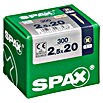 Spax Tornillo universal (2,5 x 20 mm, Rosca completa, 300 uds.)
