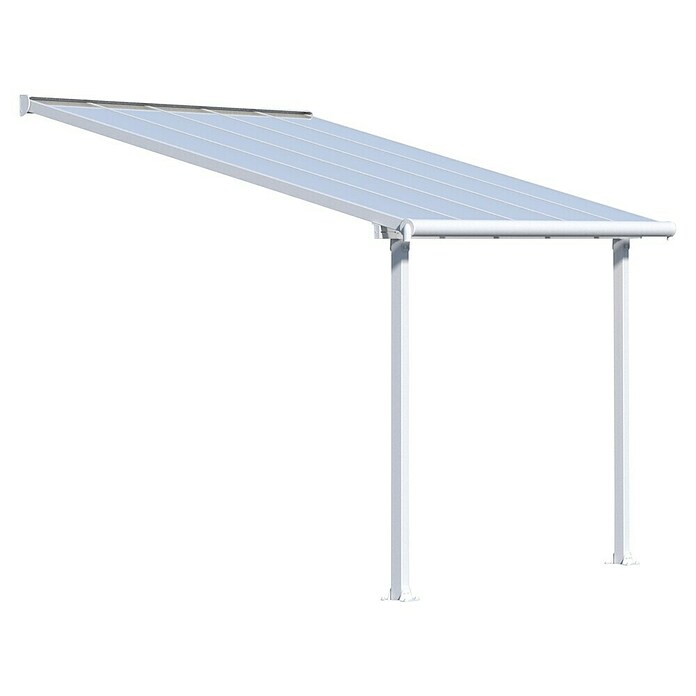 Palram Terrassenüberdachung Olympia (Tiefe: 3 m, B x H: 3,05 x 2,1 m, Verkehrsweiß)