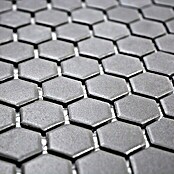 Mozaïektegel Hexagon Uni CU HX089 (26 x 30 cm, Zwart, Mat)