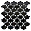 Mosaikfliese Diamant CG MD 5BG (25,2 x 26,5 cm, Schwarz, Glänzend)