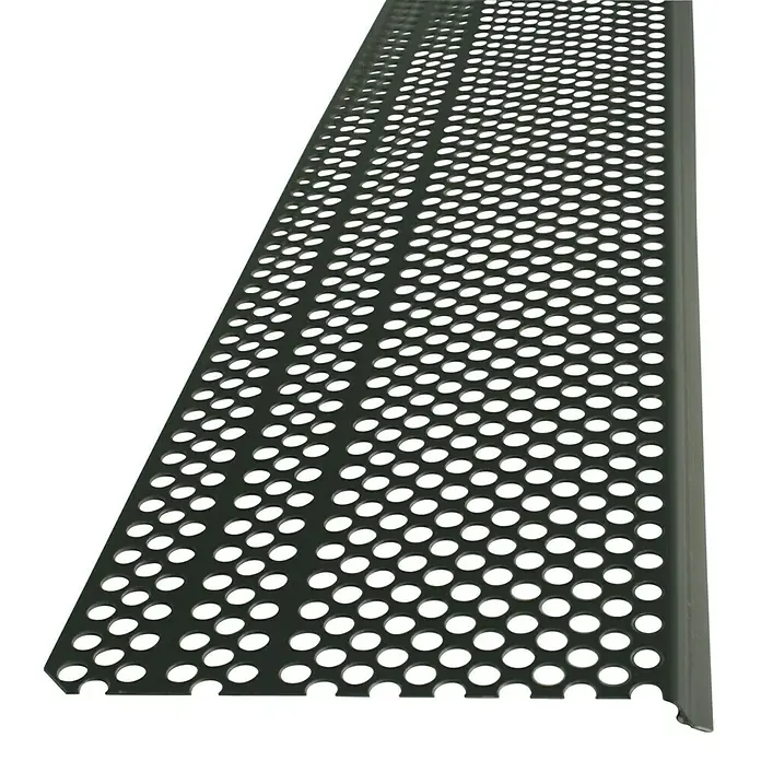 Marley Laubfanggitter - Nennweite: 100 mm - 150 mm, Länge: 200 cm, 2 Stk. - Gitterförmige Abdeckung aus Metall mit regelmäßigen runden Löchern. Das Lochblech dient als Schutz und Belüftung.