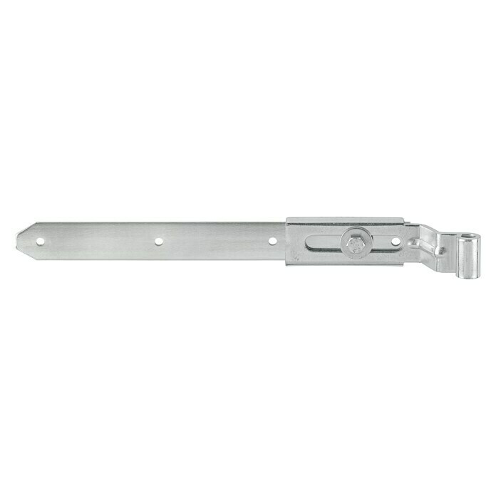 Stabilit LadenbandL x B x H: 500 x 40 x 5 mm, Stärke: 5 mm, Verstellbar: 0 mm - 30 mm, Verzinkt Front View