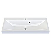 Camargue Espacio Inbouwwastafel (80 x 40 cm, Mineraalmarmer, Wit)