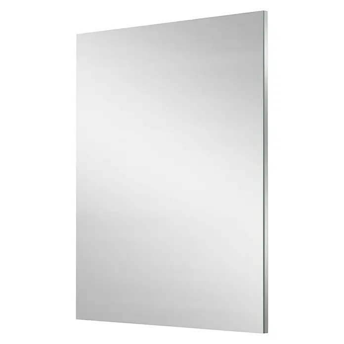 Camargue Espacio Spiegel - 80 x 90 cm, Eckig - Rechteckiger Spiegel mit schmalem Rahmen, ideal für Badezimmer oder Flur, bietet klare Reflexion und modernes Design.