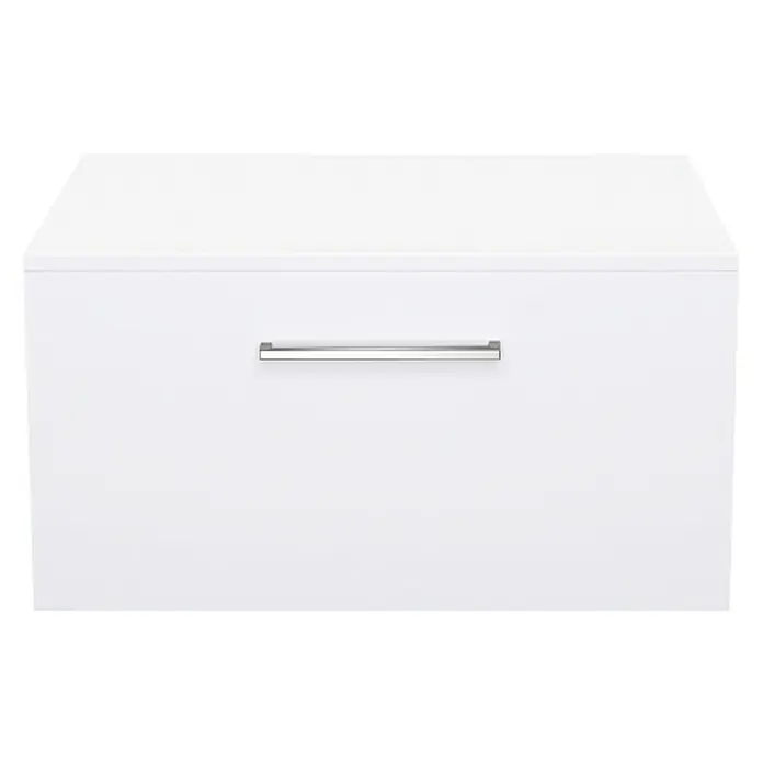 Camargue Espacio Unterschrank - 60 x 46 x 30 cm, Farbe Griff: Chrom, Mira - Elegantes, weißes Hängeschrankmodul mit modernem Griff, ideal für stilvolle Badezimmer und mehr Stauraum.