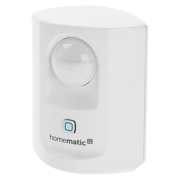 Homematic IP Funk-Bewegungsmelder HmIP-SMI - Weiß, 34 x 52 x 65 mm, Batteriebetrieben - Abbildung eines Homematic IP Bewegungsmelders für den Innenbereich in Weiß.