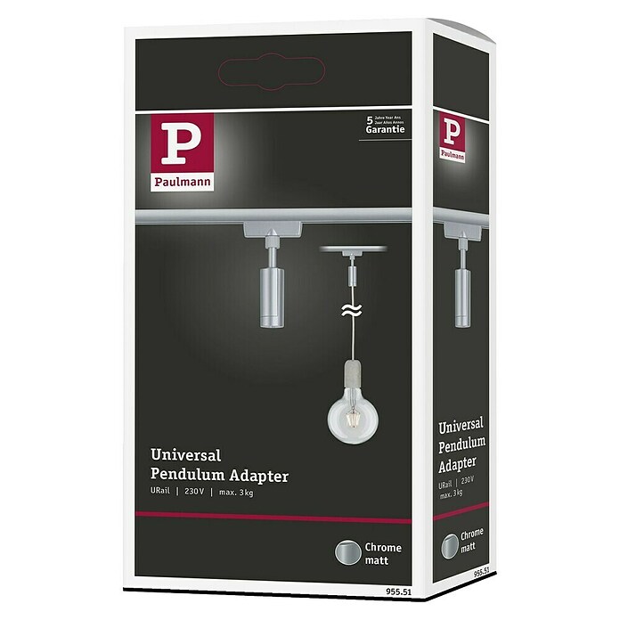 Paulmann URail Pendeladapter Universal (Chrom) | BAUHAUS