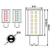 2 stücke 10-30V LED Boot Navigation Licht Universal Warnung Lampe für