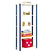 Simonrack Simonhome Metallregal (L x B x H: 30 x 80 x 180 cm, Traglast: 100 kg/Boden, Anzahl Böden: 5 Stk., Blau)