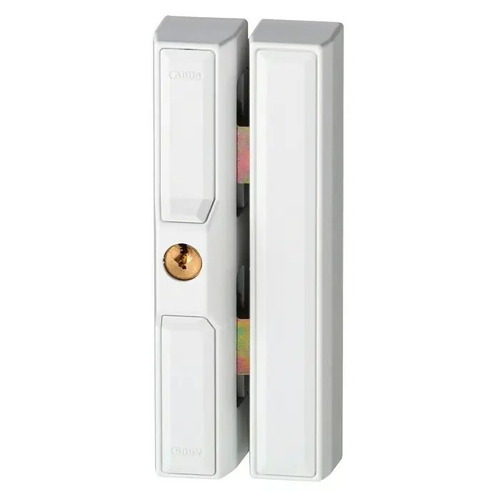 Abus Cerradura adicional para ventanas FTS88 - Blanco, Apertura universal - Cerradura de ventana ABUS blanca con llave para mayor seguridad y protección contra robos. Robusta y fiable para su hogar.