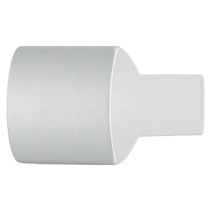 Häfele Möbelknopf Ei - Aluminium - Helle Aufnahme einer stilvollen, zylindrischen Wandleuchte, die sich ideal für moderne Interieurs eignet. Ihre schlichte Form betont Eleganz.