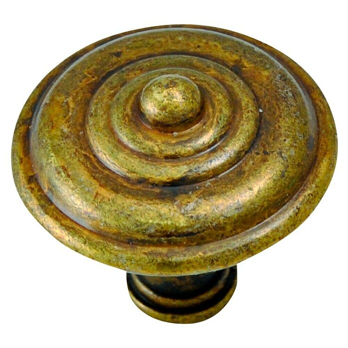 Nesu Pomo para muebles 262 (Ø x Al: 31 x 29 mm, Acero, Bronce, Antiguo)