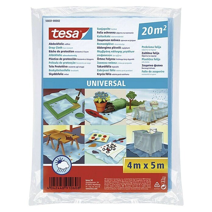 Tesa Pokrivna folija  (Do x Š: 4 x 5 m, 20 m²) | 5840 - Abdeckungen | HADA - Werkzeuge/Hilfsmittel | HAD - Farben | HA - Farben | H - Innendeko/Farben | BAUHAUS