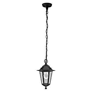 Eglo Laterna 4 Viseća svjetiljka (60 W, D x Š x V: 20,5 x 20,5 x 90 cm, Boja kućišta: Crne boje, Boja sjenila: Prozirno, IP44)