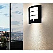 Eglo Vanjska zidna svjetiljka sa senzorom City  (260 x 110 x 235 mm, Boja kućišta: Crna, Boja sjenila: Bijela, IP44) | BAUHAUS