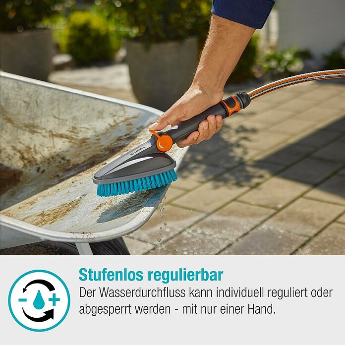 Gardena Cleansystem Ročna krtača Cleansystem M hard  (Vodonosni) | 7317 - Wassertechnik Reinigung | IAFB - Systemteile Wassertechnik | IAF - Wassertechnik | IA - Gartenhartware | I - Stadtgarten | BAUHAUS