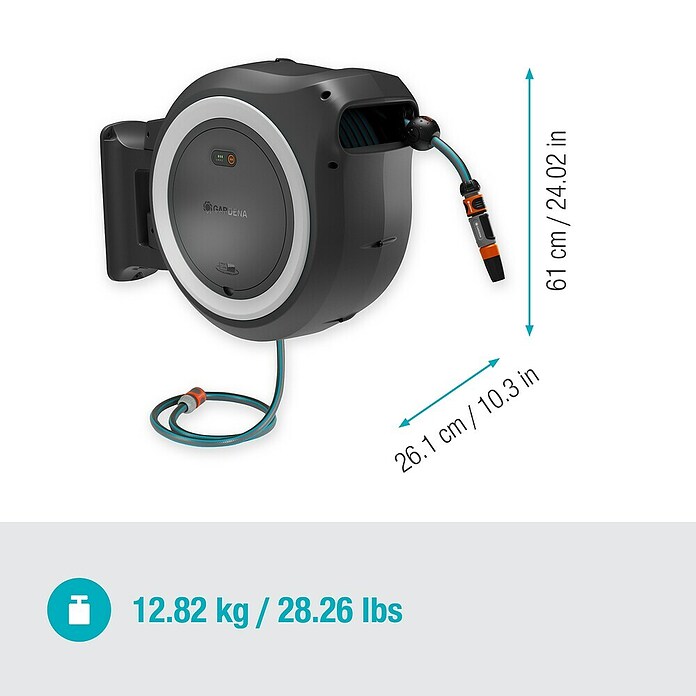 Gardena Power for All 18V Akku-Schlauchtrommel Power-Roll XXL (18 V, Ohne Akku, Schlauchlänge: 40 m) | BAUHAUS