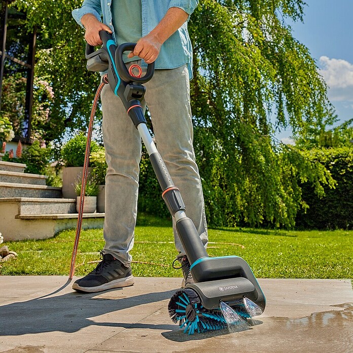 Gardena Power for All 18V Oppervlakteborstel Medium (Passend bij: Draadloze reinigingsborstel AquaBrush Patio 03/18V & Universeel 04/18V) | BAUHAUS