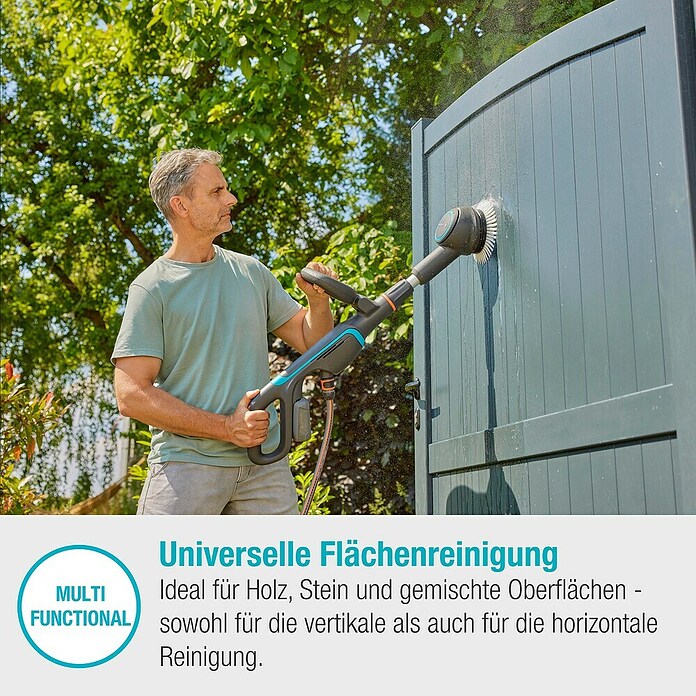 Gardena Power for All 18V Akku-Reinigungsbürste Aqua Brush Universal 04/18V (18 V, Ohne Akku) | BAUHAUS