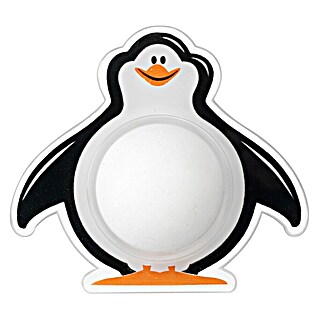 Inofix Tope de puerta infantil Pingüino (Plástico, Blanco/Negro)