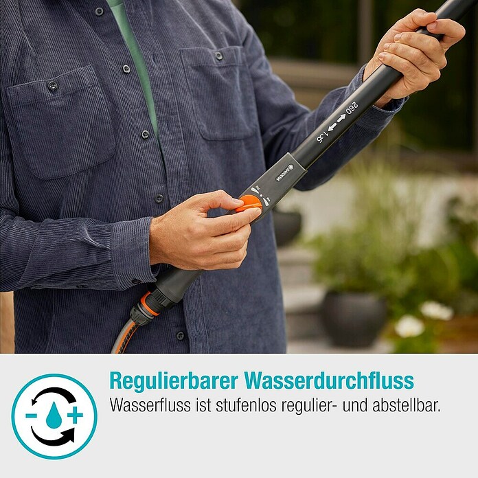 Gardena Cleansystem Teleskopski vodni ročaj Cleansystem  (155 cm - 260 cm, Aluminij) | 7317 - Wassertechnik Reinigung | IAFB - Systemteile Wassertechnik | IAF - Wassertechnik | IA - Gartenhartware | I - Stadtgarten | BAUHAUS