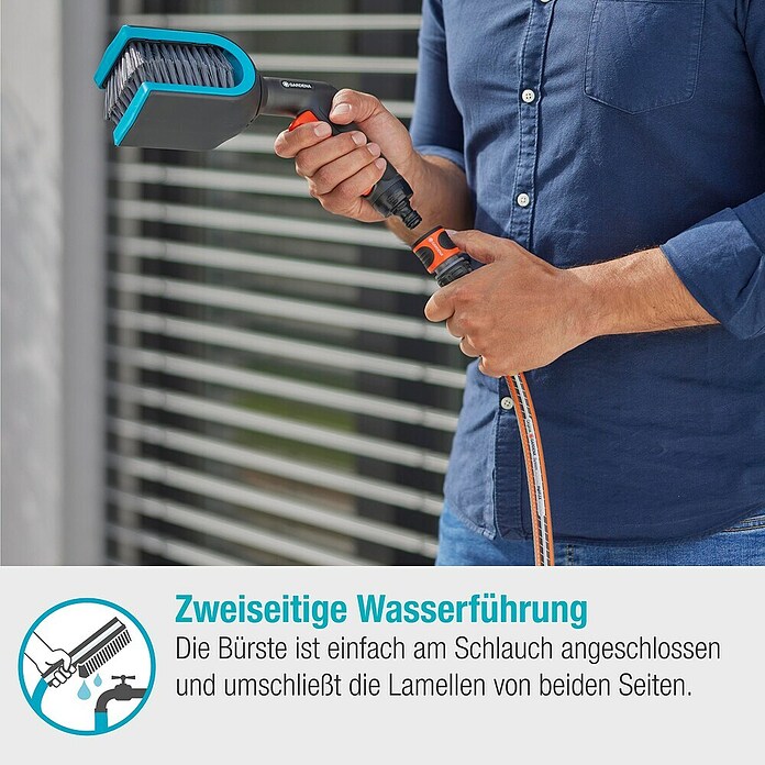 Gardena Čistilna krtača Cleansystem  (Ustrezno za: Žaluzije s C ali Z lamelami) | 7317 - Wassertechnik Reinigung | IAFB - Systemteile Wassertechnik | IAF - Wassertechnik | IA - Gartenhartware | I - Stadtgarten | BAUHAUS