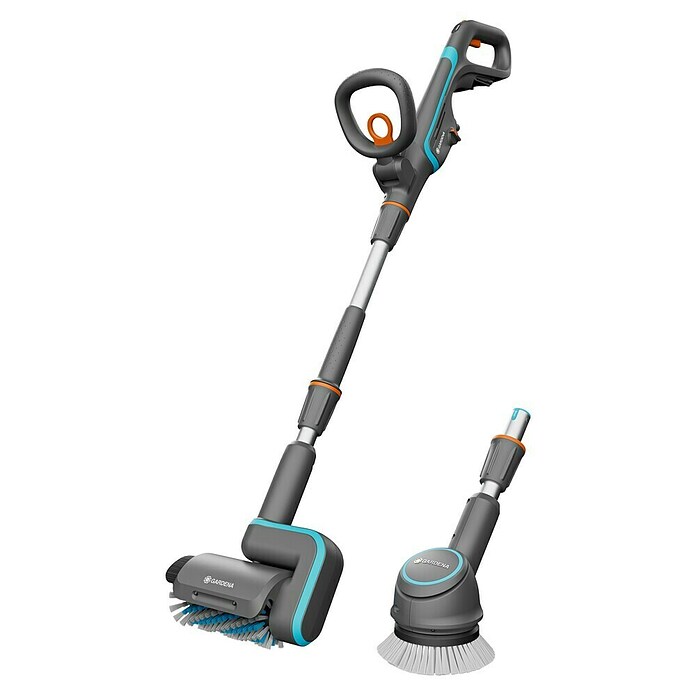 Gardena Power for All 18V Cepillo de limpieza de batería AquaBrush Universal doble cabezal (18 V, Sin batería) | BAUHAUS