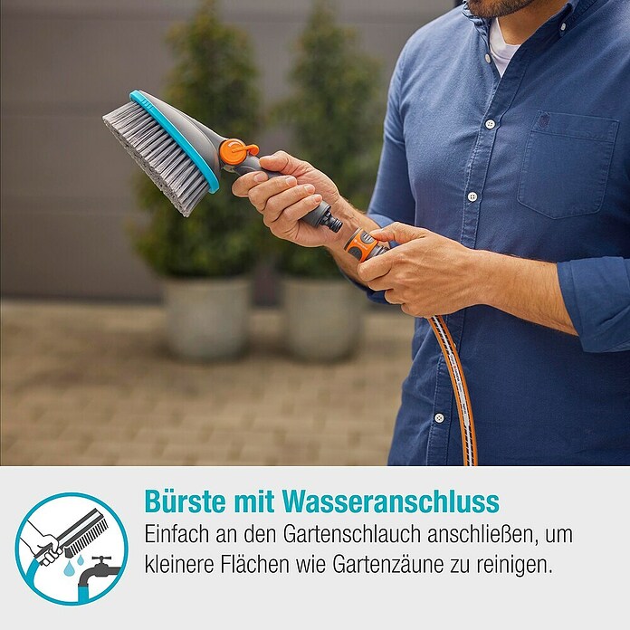 Gardena Cleansystem Udobna ročna krtača Cleansystem M soft  (Vodonosni) | 7317 - Wassertechnik Reinigung | IAFB - Systemteile Wassertechnik | IAF - Wassertechnik | IA - Gartenhartware | I - Stadtgarten | BAUHAUS