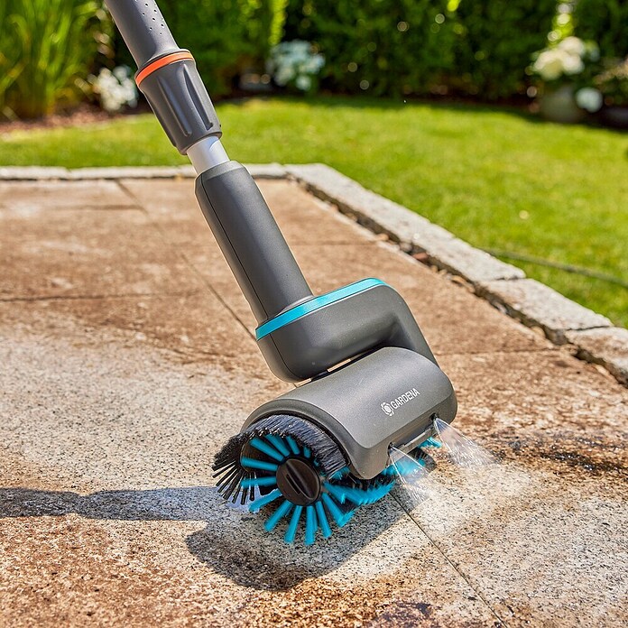 Gardena Power for All 18V Oppervlakteborstel Medium (Passend bij: Draadloze reinigingsborstel AquaBrush Patio 03/18V & Universeel 04/18V) | BAUHAUS