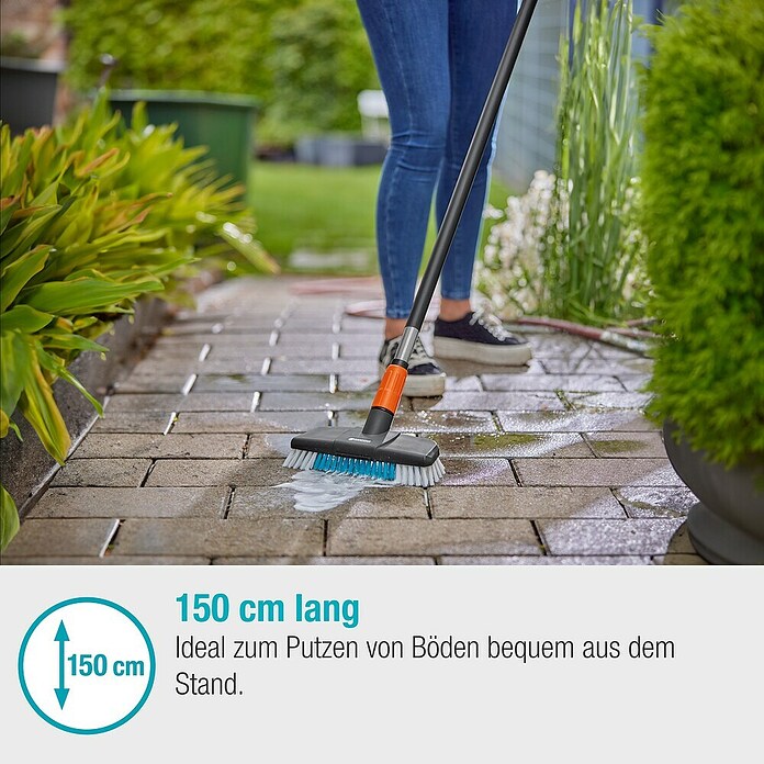 Gardena Cleansystem Vodni ročaj Cleansystem  (Dolžina držala: 150 cm, Aluminij) | 7317 - Wassertechnik Reinigung | IAFB - Systemteile Wassertechnik | IAF - Wassertechnik | IA - Gartenhartware | I - Stadtgarten | BAUHAUS