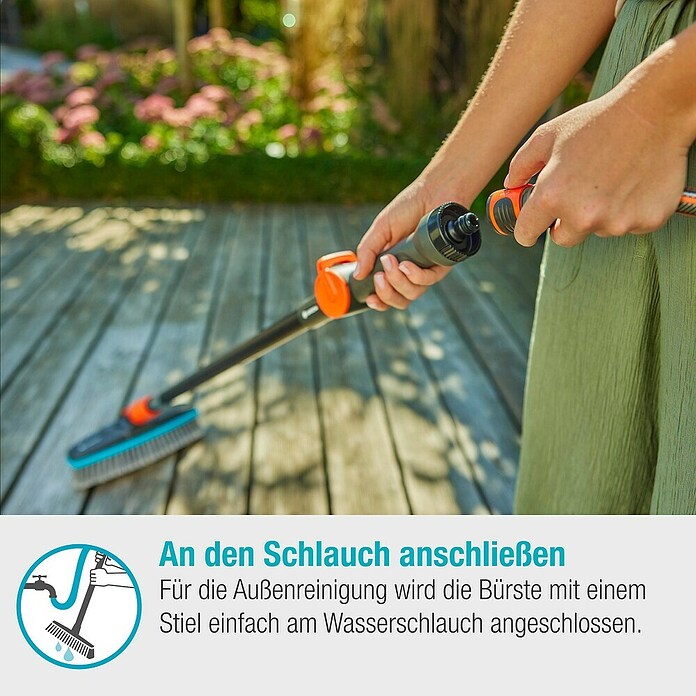 Gardena Cleansystem Krtača za pranje Cleansystem  (Vodonosni) | 7317 - Wassertechnik Reinigung | IAFB - Systemteile Wassertechnik | IAF - Wassertechnik | IA - Gartenhartware | I - Stadtgarten | BAUHAUS